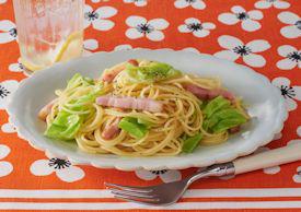 春キャベツとベーコンのあごだしパスタ 春キャベツとベーコンのあごだしパスタ