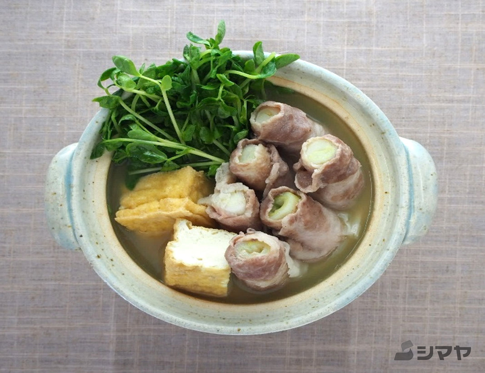 ねぎの肉巻きみそ鍋 ねぎの肉巻きみそ鍋