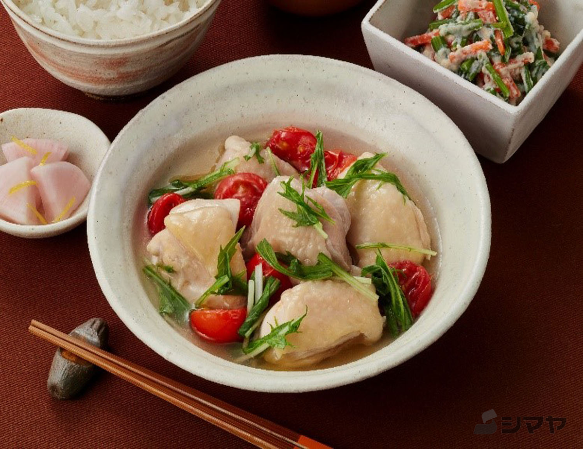 ミニトマトと鶏もも肉の煮物