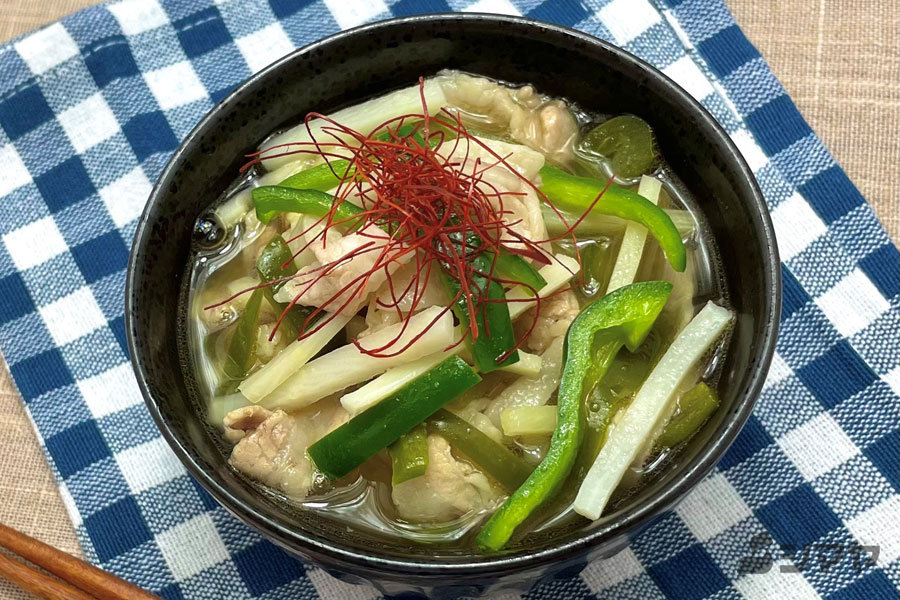 青椒肉絲風豚汁