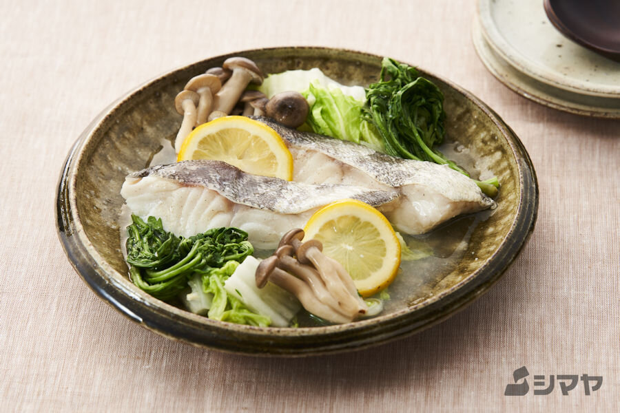 たらのレンジちり蒸し