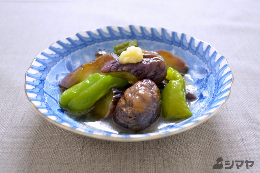 なすとピーマンのレンジ煮びたし なすとピーマンのレンジ煮びたし