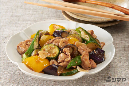豚肉と野菜のだし炒め