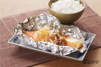 秋鮭ときのこのホイル焼き