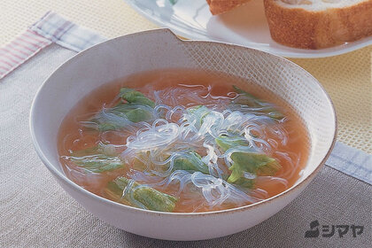 レタスの春雨スープ