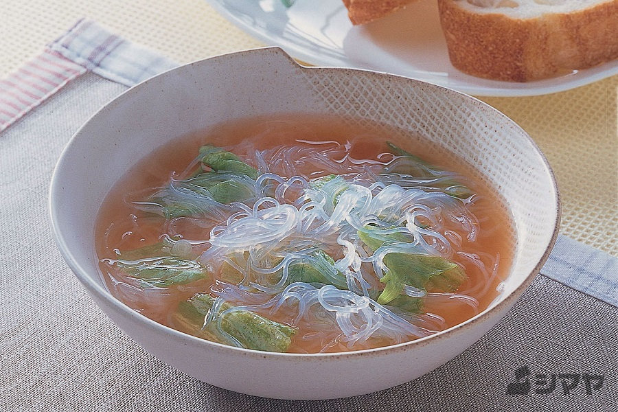 レタスの春雨スープ